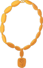 The golden rose necklace